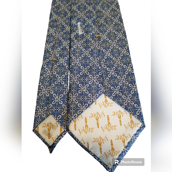 Vintage Yapré Silk Mid Century Print Tie - Picture 3 of 4